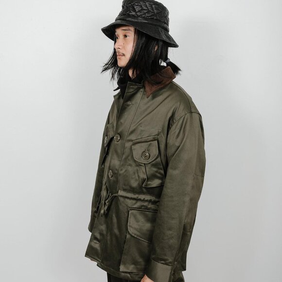 Monitaly Military Half Coat Type B - Olive - Size: 38 - Picture 4 of 8